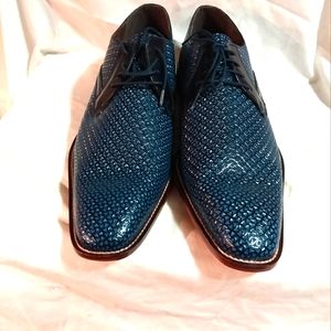 STACY ADAMS Blue/Black Mens Shoe Size 14M  new shoes